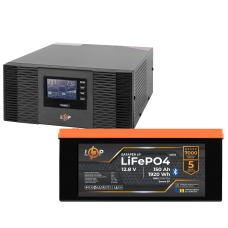 Комплект резервного живлення LogicPower ДБЖ 1050W + літієва (LiFePO4) батарея 1920Wh