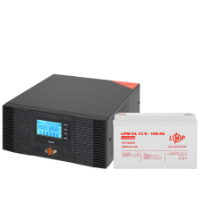 Комплект резервного живлення LP (LogicPower) ДБЖ + гелева батарея (UPS B1500 + АКБ GL 1200W)  (Безкоштовна доставка)