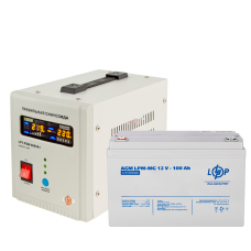 Комплект резервного живлення LP (LogicPower) ДБЖ + мультигелева батарея (UPS 800 + АКБ MG 1200Wh)  (Безкоштовна доставка)