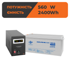 Комплект резервного живлення ДБЖ B800 + мультигелева батарея 2400 Ватт (4150+3875 200 Ah)  (Безкоштовна доставка)