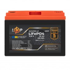 Акумулятор LP LiFePO4 12,8V - 32 Ah (410Wh) (BMS 50А/25A) пластик для ДБЖ  (Безкоштовна доставка)