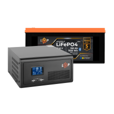 Комплект резервного живлення LogicPower ДБЖ 1000W + літієва (LiFePO4) батарея 1920 Wh