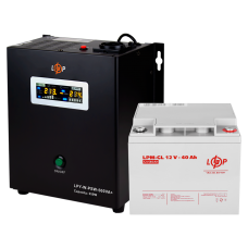 Комплект резервного живлення для котла LP (LogicPower) ДБЖ + гелева батарея (UPS W500 + АКБ GL 480W)
