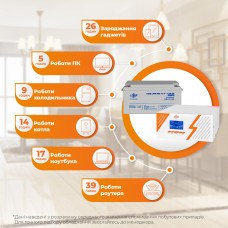 Комплект резервного живлення LP (LogicPower) ДБЖ + мультигелева батарея (UPS B1500 + АКБ MG 1800Wh)  (Безкоштовна доставка)