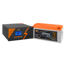 Комплект резервного живлення LogicPower B1500 Black + літієва (LiFePO4) батарея 2560Wh  (Безкоштовна доставка)