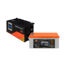 Комплект резервного живлення LP(LogicPower) ДБЖ + літієва (LiFePO4) батарея (UPS W3000 + АКБ LiFePO4 4096W)  (Безкоштовна доставка)