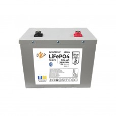 Акумулятор LP LiFePO4 12,8V - 304 Ah (3891Wh) (BMS 200A/100А) Метал Smart BT  (Безкоштовна доставка)