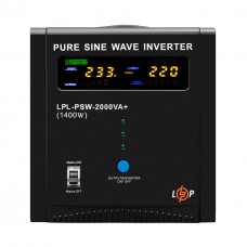ДБЖ LP LPL-PSW-2000VA+ (1400Вт) 10A/20A з правильною синусоїдою 24V