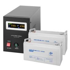 Комплект резервного живлення LP (LogicPower) ДБЖ + мультигелева батарея (UPS B1500 + АКБ MG 2880Wh)  (Безкоштовна доставка)