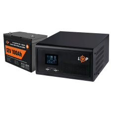 Комплект резервного живлення LP (LogicPower) ДБЖ + літієва (LiFePO4) батарея (UPS 1500VA + АКБ LiFePO4 1280W)  (Безкоштовна доставка)