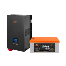 Комплект резервного живлення LP(LogicPower) ДБЖ + літієва (LiFePO4) батарея (UPS W3600 + АКБ LiFePO4 5888W)  (Безкоштовна доставка)
