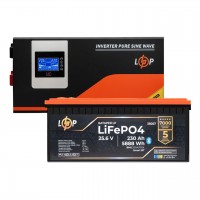 Комплект резервного живлення LogicPower ДБЖ 4500W + літієва (LiFePO4) батарея 16128Wh