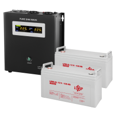 Комплект резервного живлення LP (LogicPower) ДБЖ + гелева батарея (UPS W1500 + АКБ GL 3300W)  (Безкоштовна доставка)