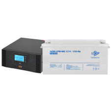 Комплект резервного живлення LP (LogicPower) ДБЖ + мультигелева батарея (UPS B1500 + АКБ MG 1800W)  (Безкоштовна доставка)