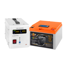 Комплект резервного живлення LP (LogicPower) ДБЖ + літієва (LiFePO4) батарея (UPS В500+ АКБ LiFePO4 410W)  (Безкоштовна доставка)