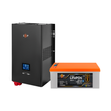 Комплект резервного живлення LP(LogicPower) ДБЖ + літієва (LiFePO4) батарея (UPS W3500 + АКБ LiFePO4 5888W)  (Безкоштовна доставка)