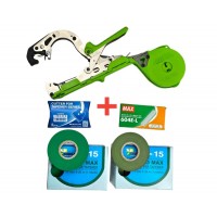 Степлер Tapener MAX HT-B1+ Стрічка 20 шт + Скоби Max 4800 шт + Ножі (2 шт в упаковці)