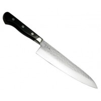 Ніж кухонний Gyuto (ШЕФ) 200 мм лезо, 61HRC, Aogami #2, ламінат SUS410, молоткова, HONMAMON (4582243656023)