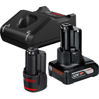 Комплект акумуляторів Li-ion Bosch GBA 12V, 2 А/г + 4 А/г та зарядка AL 12V-40 (1600A01NC9)