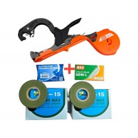 Степлер Tapener MAX HT-R1+ Стрічка 20 шт + Скоби Max 4800 шт + Ножі (2 шт в упаковці)