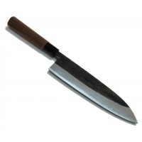 Ніж кухонний Gyuto (ШЕФ) 210 мм лезо, 62HRC, Aogami #1, HONMAMON (4573200701528)