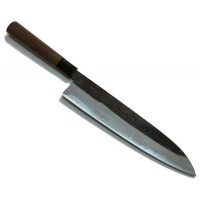 Ніж кухонний Gyuto (ШЕФ) 240 мм лезо, HRC61, Aogami #2, HONMAMON (4573200700606)