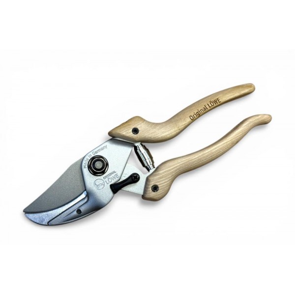 Секатор з ковадлом LOWE N8.104 Natural Series, зріз 24 мм, дерев’яні ручки з гікорі