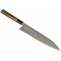 Ніж кухонний Gyuto (ШЕФ) Damascus 240 мм лезо, Aogami #2, HONMAMON (4573200701610)