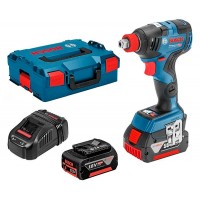 Акумуляторний гайковерт Bosch GDX 18V-200 C + 2×5 Ah + ЗУ GAL 1880 CV + L-BOXX 136 (06019G4201)