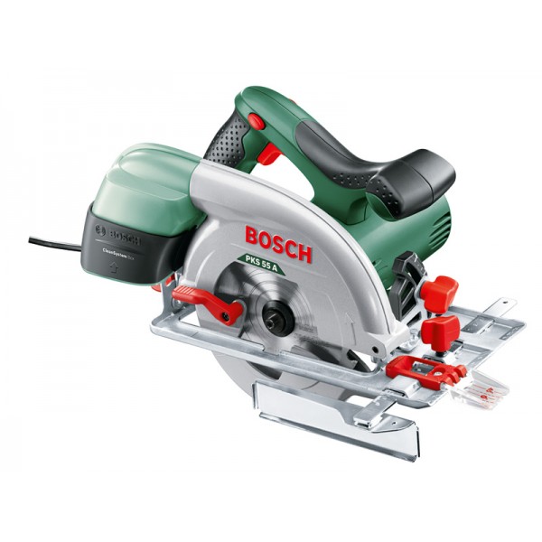 Дискова електропилка Bosch PKS 55 A + приладдя (0603501002)