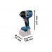 Дриль/гайковерт акумуляторний ударний GDS 18V-750 C Bosch (06019L9000)