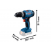 Комбінований комплект Bosch Professional 18V GSB + GBH + GWS + 2x акумулятори 4.0 Ah (0615A500AG)