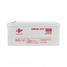 Акумулятор гелевий LPM-GL 12V - 250 Ah  (Безкоштовна доставка)