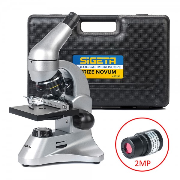 Мікроскоп SIGETA PRIZE NOVUM 20x-1280x з камерою 2Mp (в кейсі)  (Безкоштовна доставка)
