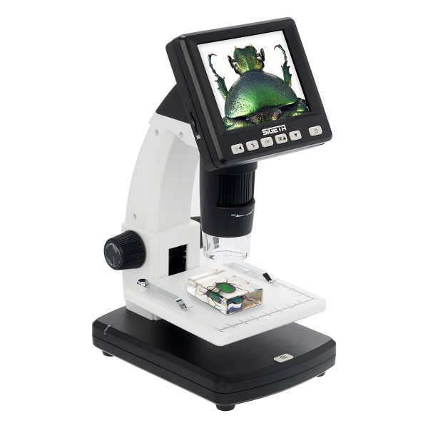 Цифровий мікроскоп SIGETA Forward 10x-500x 5.0Mpx 3.5" LCD  (Безкоштовна доставка)