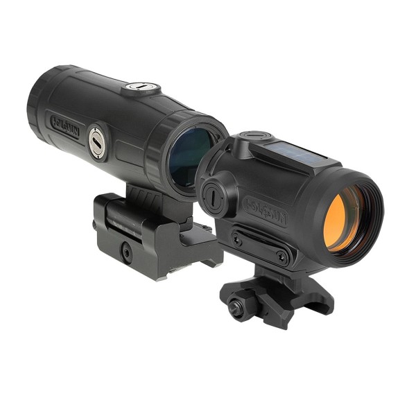 Коліматорний приціл HOLOSUN ARO-EVO-SPR-RD та збільшувач HM3X (Combo Set)