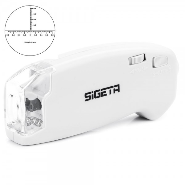 Микроскоп SIGETA MicroGlass 100x R/T (со шкалой)