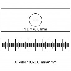 Калібрувальна лінійка SIGETA Slide-1 X 0.01мм