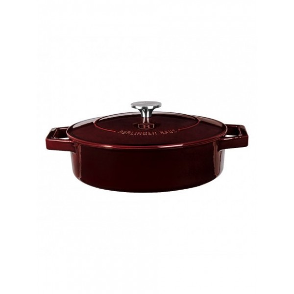 Каструля чавунна 26 см 2,57 л Berlinger Haus Metallic Line Burgundy Edition (BH-6498)