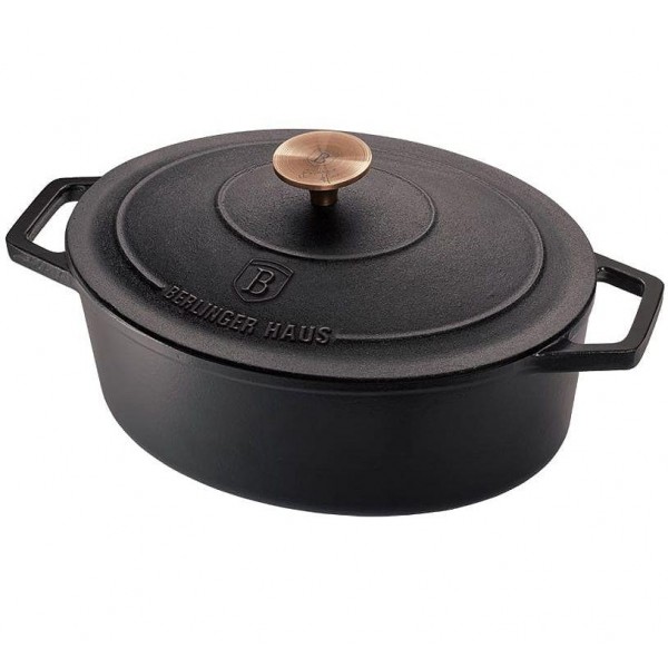 Каструля чавунна 5,56 л Berlinger Haus Black Rose Collection (BH-6518)