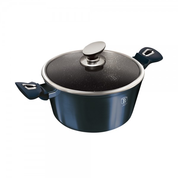 Каструля з кришкою Berlinger Haus Metallic Line Aquamarine Edition 8 л (BH-7148)