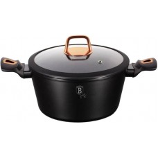 Каструля з кришкою 24 см 4,1 л Berlinger Haus Black Rose Collection (BH-1642N)