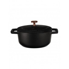 Порційна чавунна кастрюля 10 см 0,31 л Berlinger Haus Black Royal Collection (BH-6489)