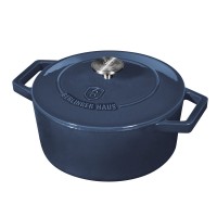 Каструля чавунна 20 см 2,75 л Berlinger Haus Аquamarine Collection (BH-6521)