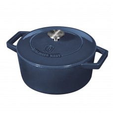 Каструля чавунна 20 см 2,75 л Berlinger Haus Аquamarine Collection (BH-6521)