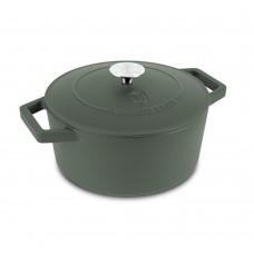 Каструля чавунна 24 см 4,35 л Berlinger Haus Matte Green (BH-6544)