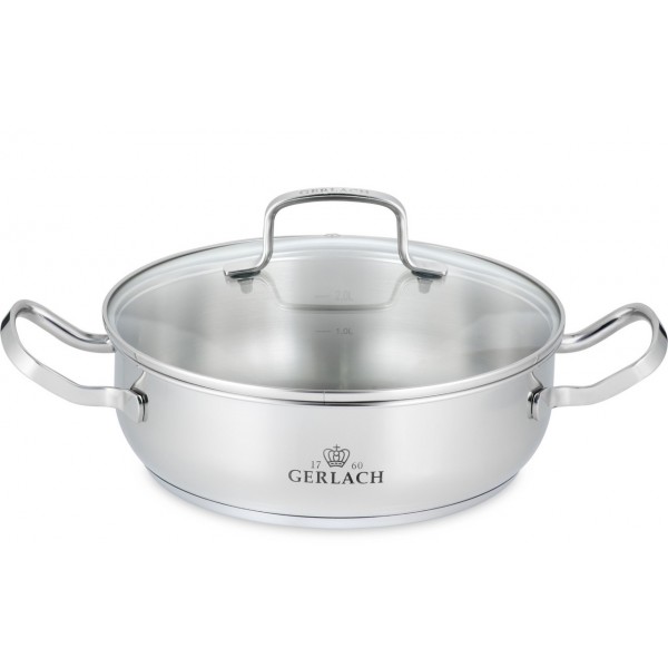 Каструля з кришкою 24 см 2 л Gerlach Simple (5901035499829)
