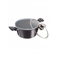 Каструля з кришкою 30 см 8 л Berlinger Haus Metallic Line Carbon Pro Edition (BH-6924)