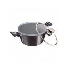Каструля з кришкою 30 см 8 л Berlinger Haus Metallic Line Carbon Pro Edition (BH-6924)
