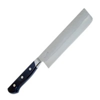 Ніж кухонний Nakiri 165 мм лезо (для овочів та зелені), AOGAMI #2 ламінована SUS 410, HONMAMON (4573200700538)